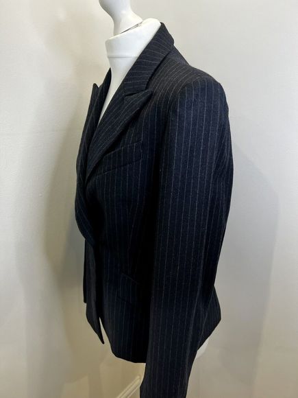 Ladies 100% Virgin Wool Pinstriped Blazer from ‘Sticky Fingers Signature’ UK 12 - Picture 2 of 5